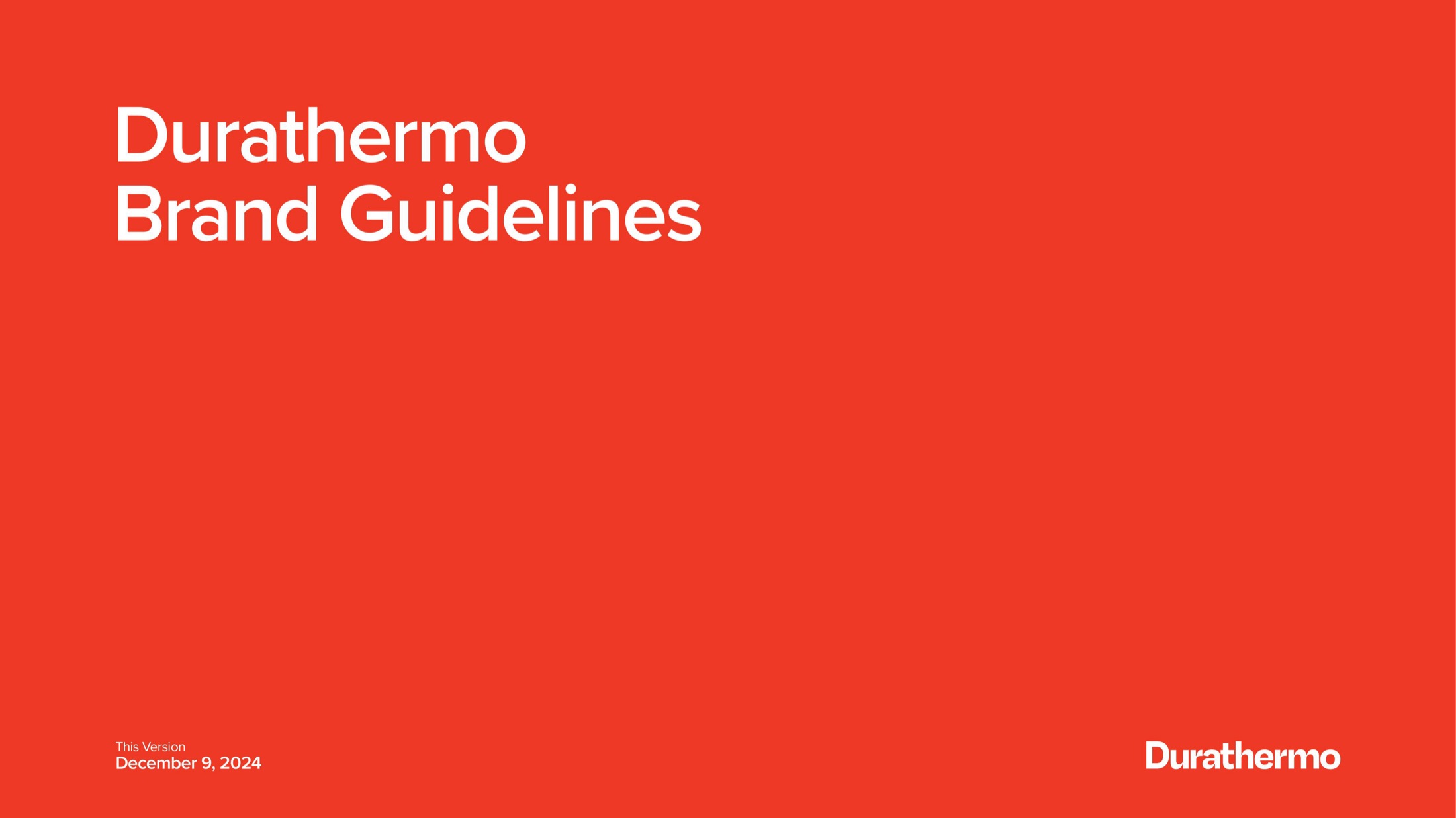 Durathermo brand system